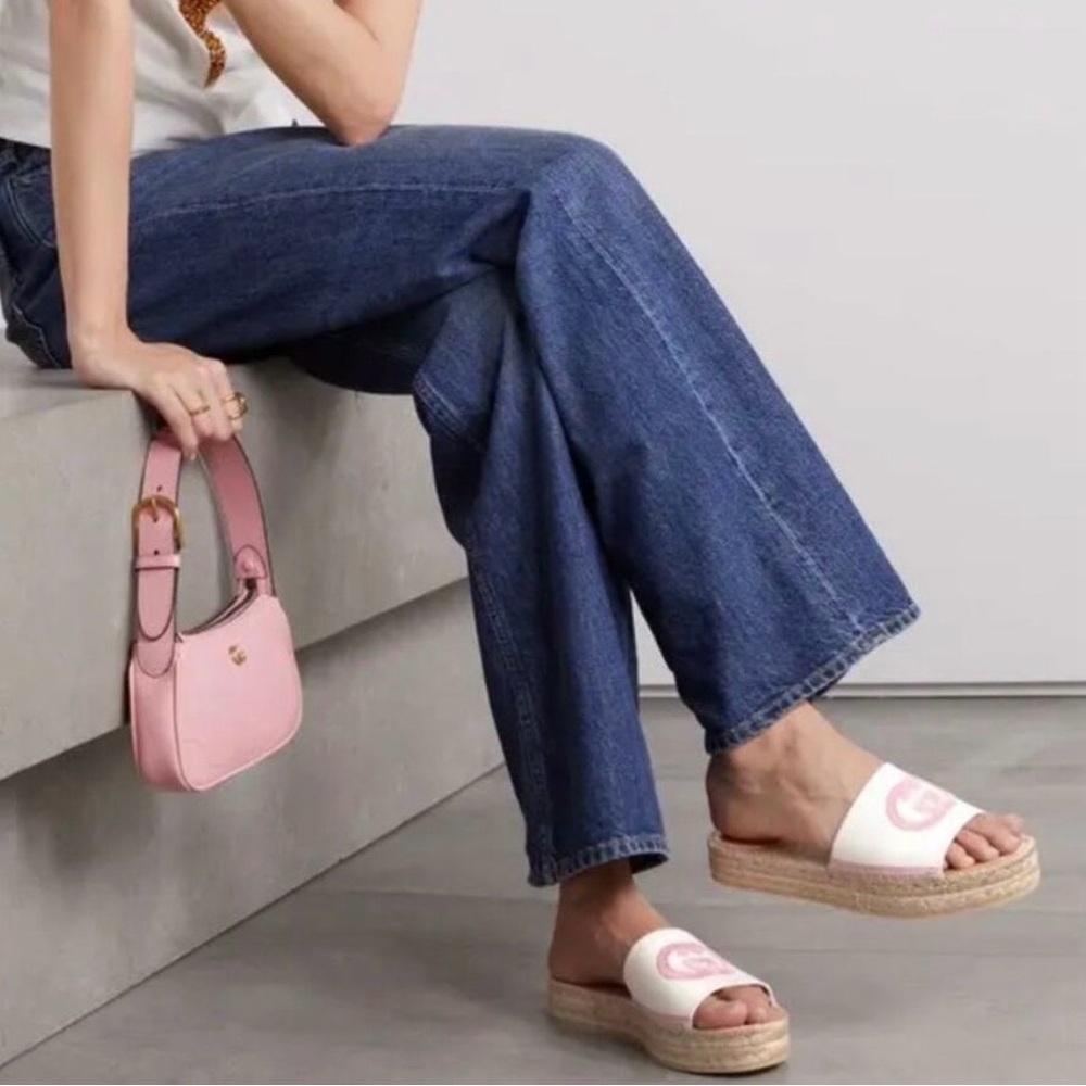 Gucci Women's Espadrille Slide Sandals US 9 Size 39
